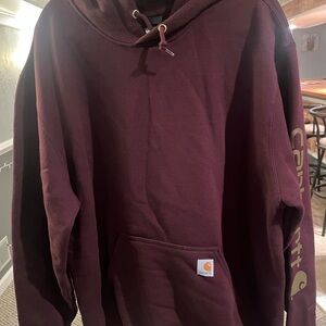 Carhartt Men's Burgundy Hoodie